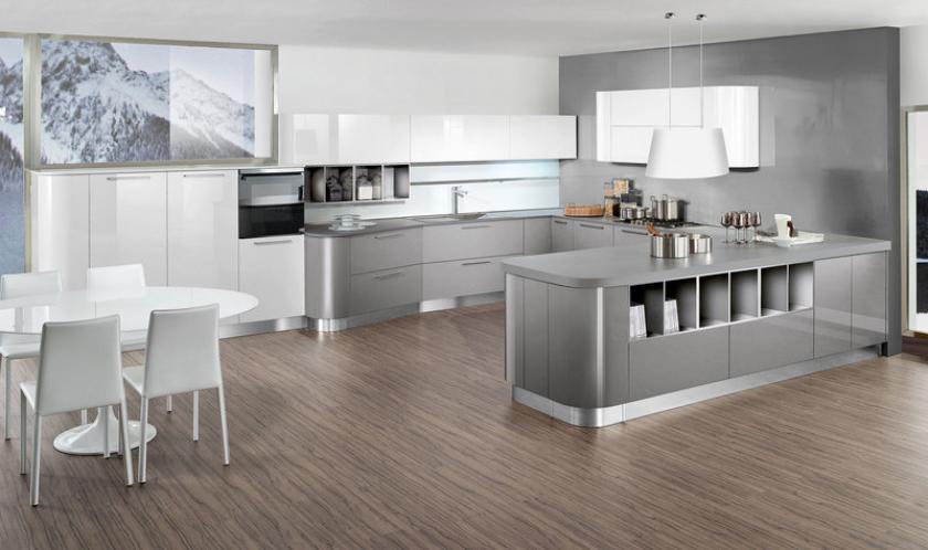 Cucine bianche e grigie scavolini: cucine scavolini soluzioni per ... Cucine piccole con mobili grigi