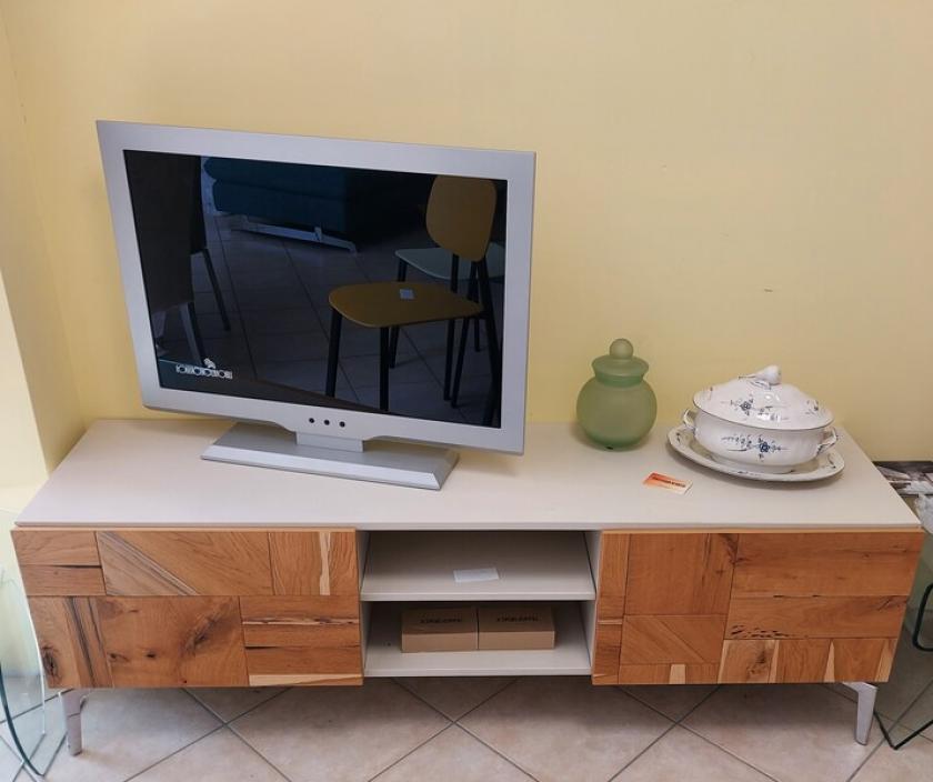 Porta TV  cm. 165 laccato con ante legno Briccola di Venezia